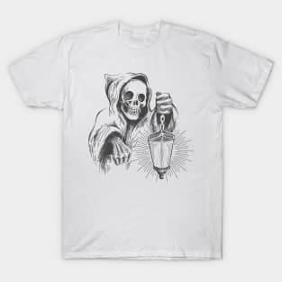 Death in a Hood with Lantern. T-Shirt